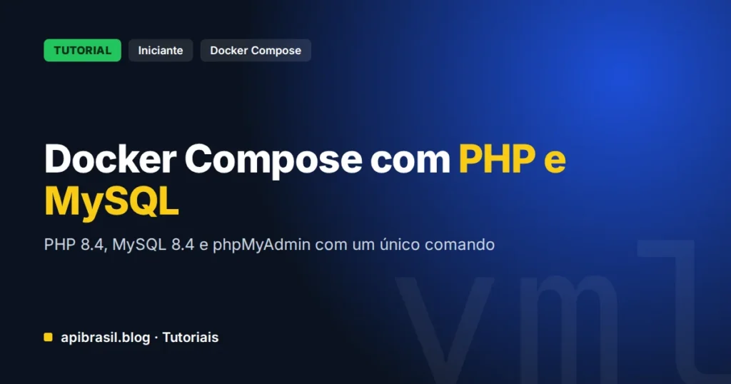 Docker Compose com PHP e MySQL: ambiente de desenvolvimento completo