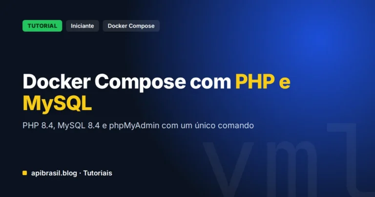 Docker Compose com PHP e MySQL: ambiente de desenvolvimento completo