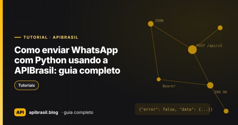 Capa do artigo Como enviar WhatsApp com Python usando a APIBrasil: guia completo