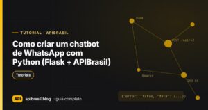 Capa do artigo Como criar um chatbot de WhatsApp com Python (Flask + APIBrasil)