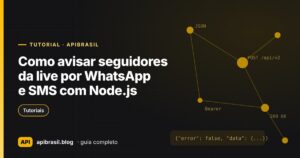 Capa do artigo Como avisar seguidores da live por WhatsApp e SMS com Node.js
